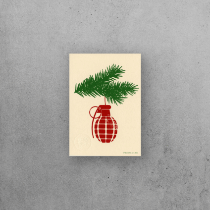 Hand grenade – Christmas card