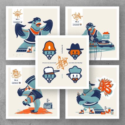 Set of 5 prints