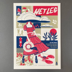 Wet Leg - official gig poster by Spiegelsaal