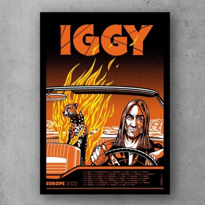 Iggy Pop Tour poster 2022