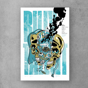 Gig poster for the Billy Talent show in Duesseldorf. Design an print by spiegelsaal.net