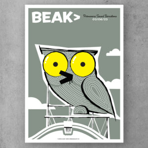Gig Poster for Beak>, Primavera Sound Festival 2023, by Spiegelsaal.net