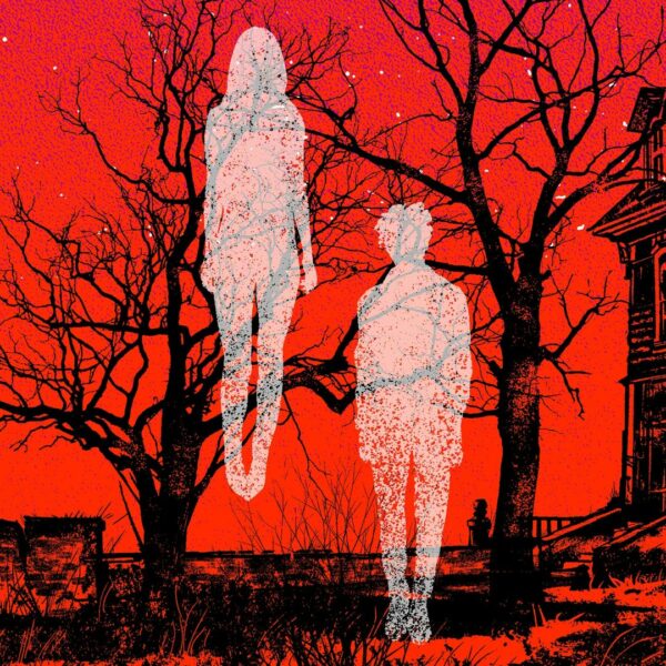 Concert poster for the US-tour of Blood Red Shoes. Detail