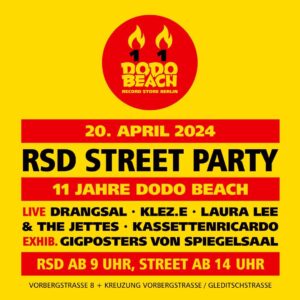 11 Years Dodo Beach. RSD, concert and Spiegelsaal poster exhibition.