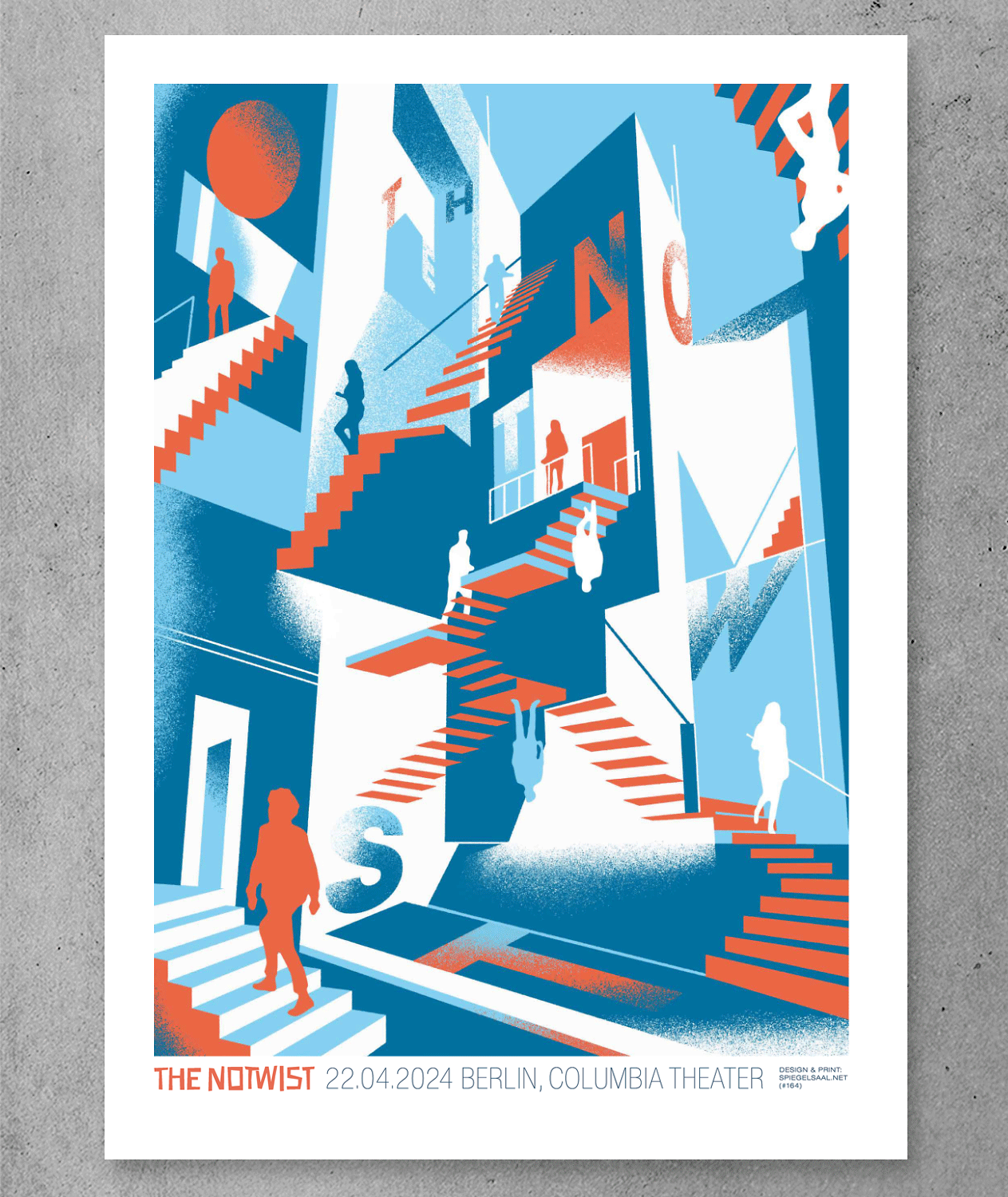 Our latest print. Gig poster for The Notwist. Columbia Theater, Berlin.