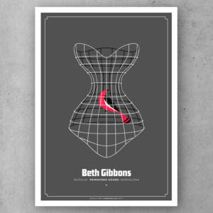 official concert poster for the gig of Beth Gibbons at Primavera Sound Festival 2024