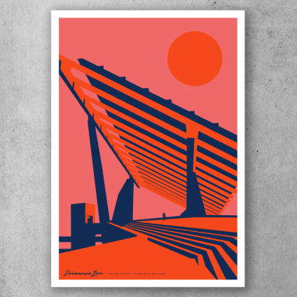 screenprinted art print, Primavera Love