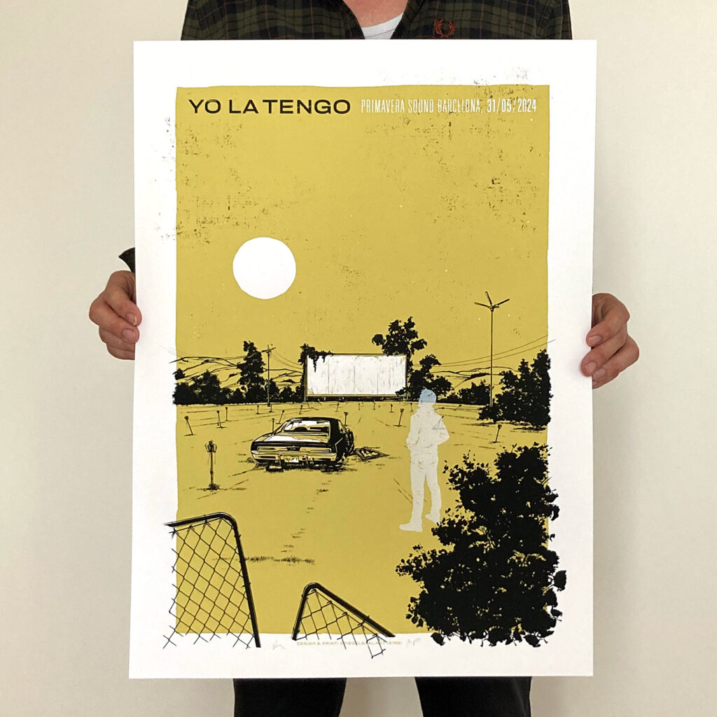 official concert poster for the gig of Yo La Tengo at Primavera Sound Festival 2024