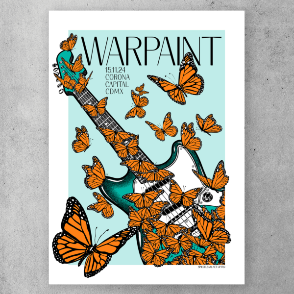 Official poster for Warpaint - Mexico City