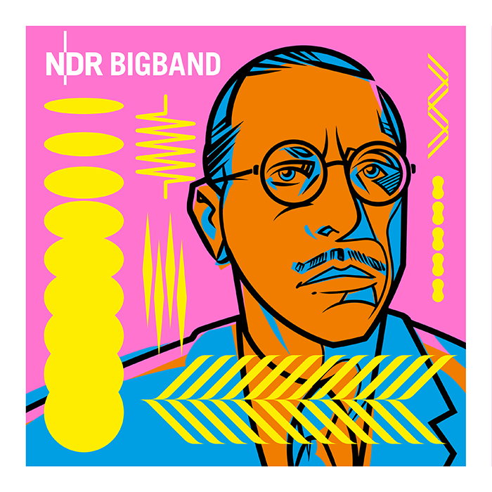 an album cover design concept for the NDT BigBand