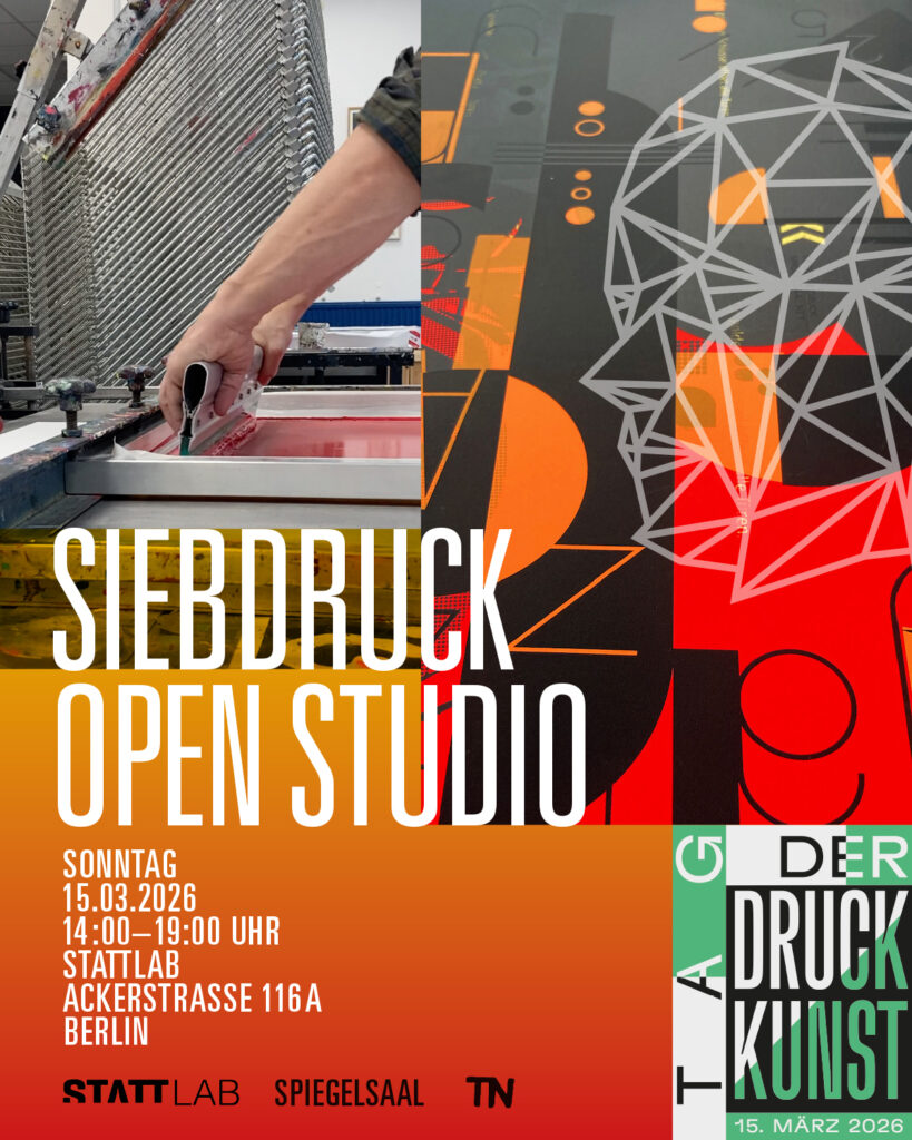 Collage zum Tag der Druckkunst Event, Stattlab-2026