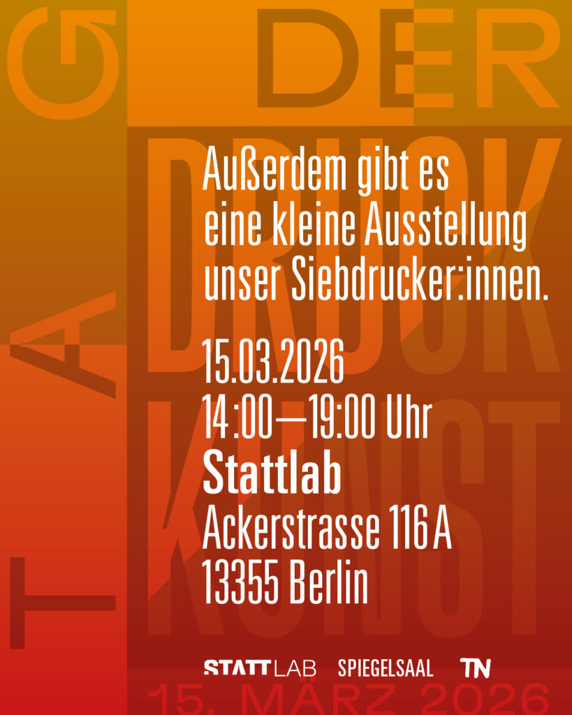 Text zum Tag der Druckkunst Event, Stattlab-2026