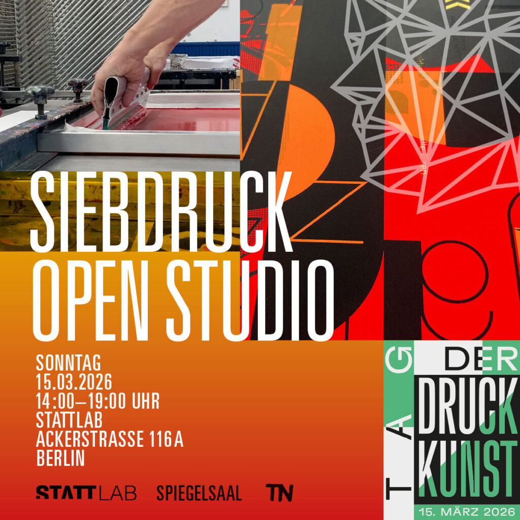 Collage zum Tag der Druckkunst Event, Stattlab-2026