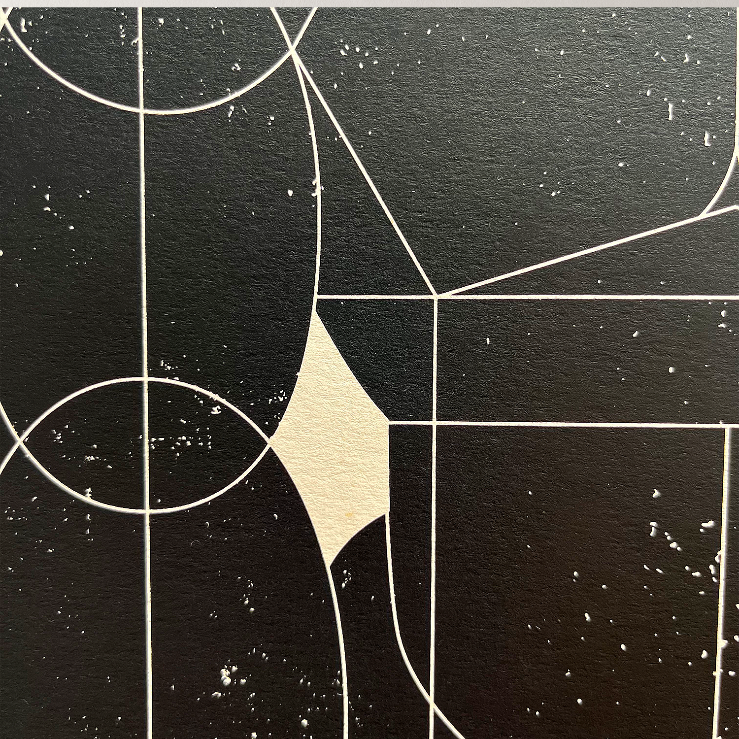 Image of detail from a screenprinted art print, Title: Gorilla, black